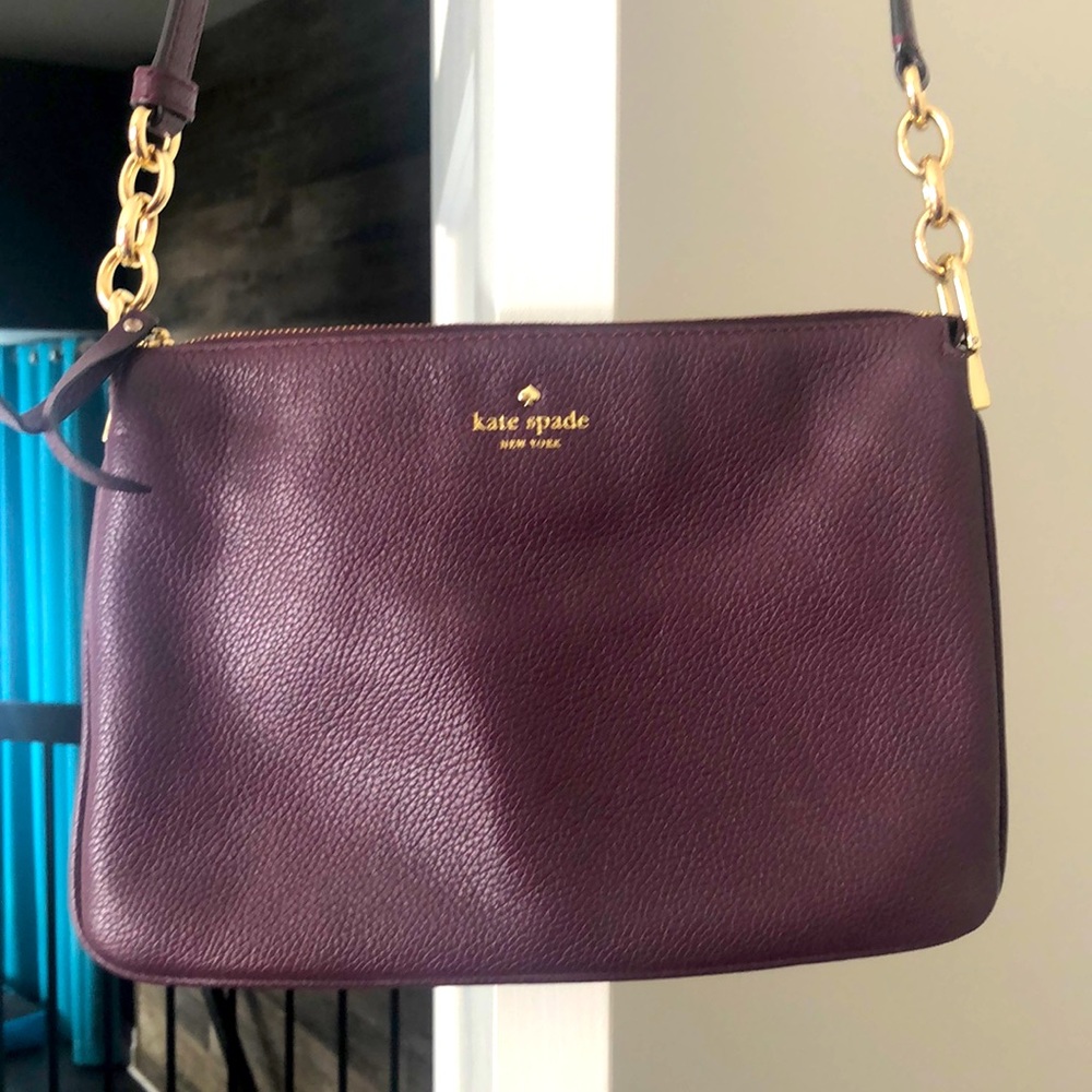 Kate Spade cross-body (purple/ burgundy)